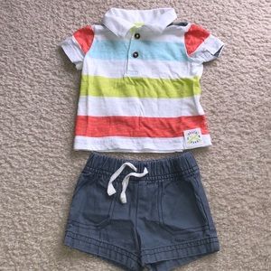 2 Piece Polo & Short Set